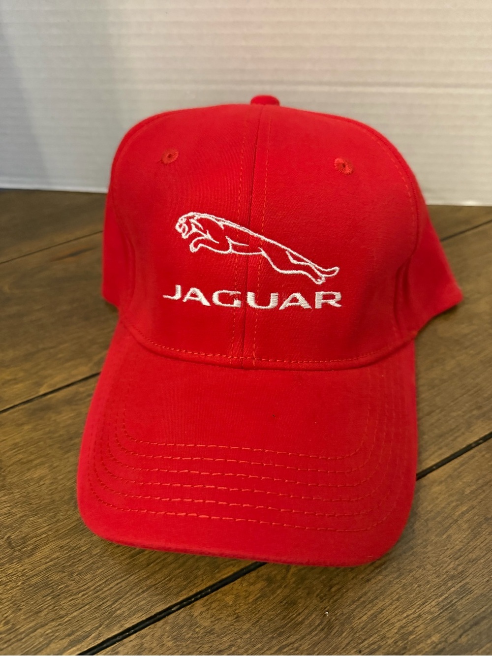 Red Jaguar Embroidered Cap